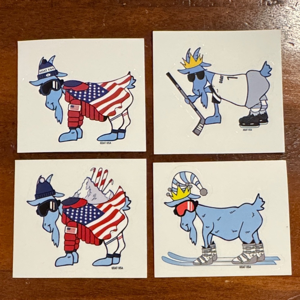 GOAT USA Winter Olympics Stickers (4)